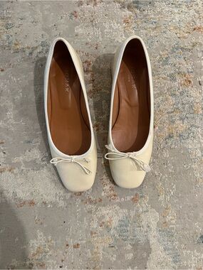 Jonak Cream Ballet Flats with Bow